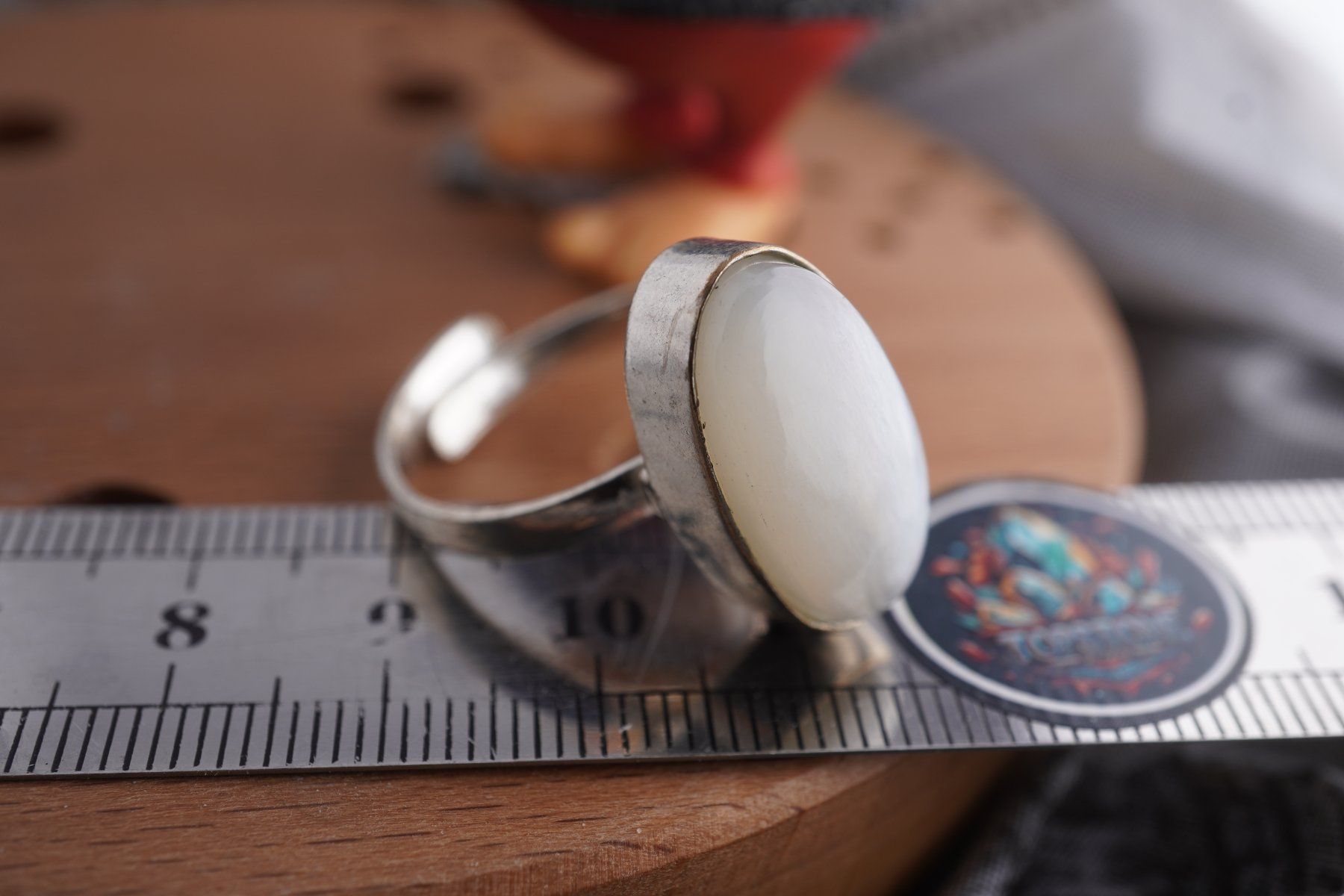 Minéraux & Lithothérapie: Indischer Mondstein    ring Grösse  Variabel     (Räumung!) – Neuf avec emballage d'origine à Eschenbach SG par topstone