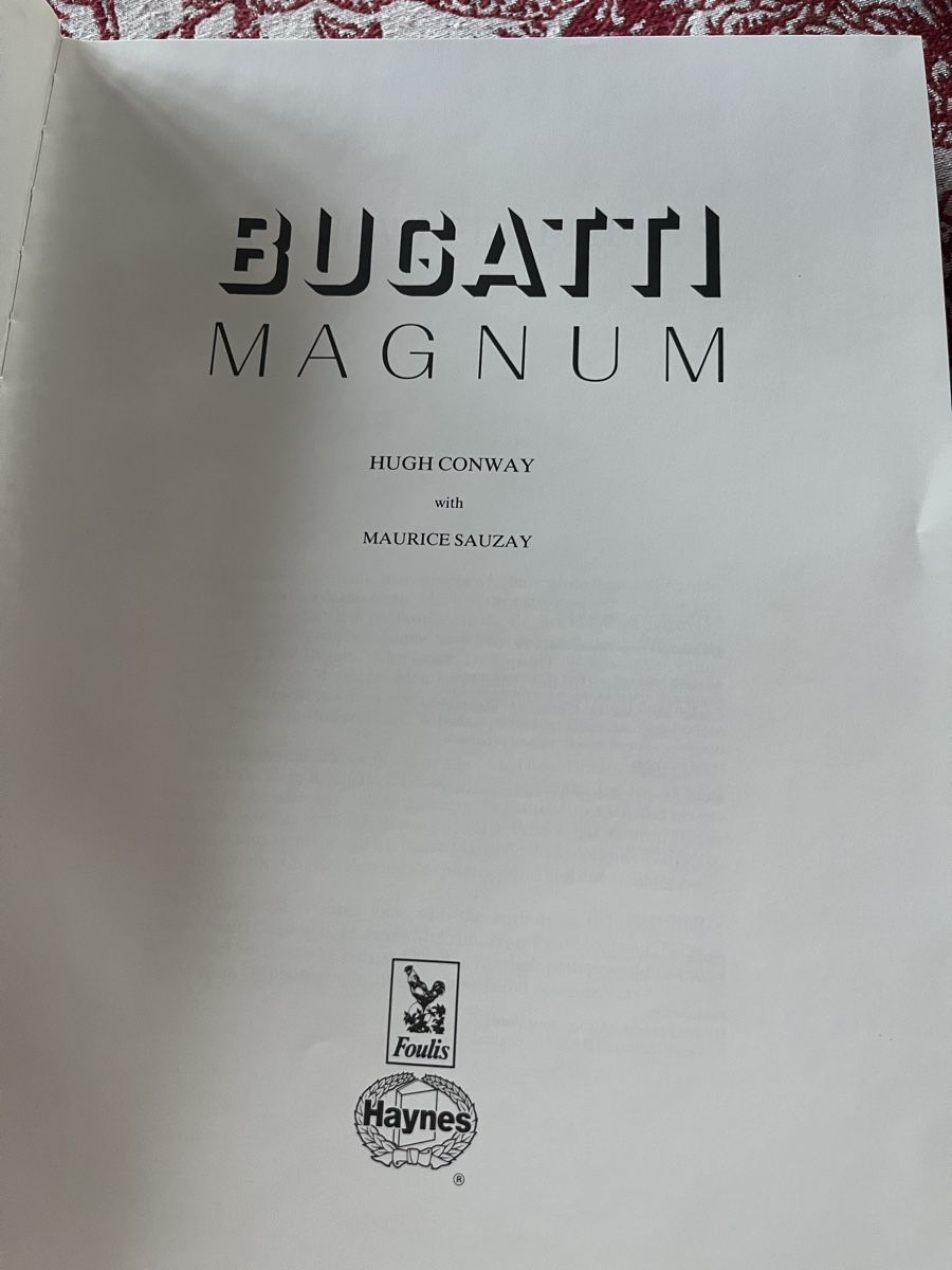 Libri: BUGATTI Magnum Buch no 0542 – Usato da Saanen venduto da SoniaMichaela 2