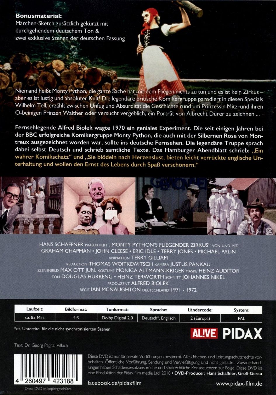Tutti i DVDs: DVD: Monty Python's fliegender Zirkus (Deutsch) – Usato da Zofingen venduto da Chris-Jo-Noe 1