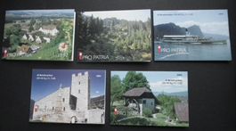 Pro Patria Markenhefte 1997-99, 2001-2002  Frankaturgültig
