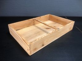 Holzbox, Kiste, Holzkiste, Wandregal, kleine Tragekiste