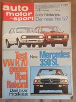 AMS 11/71  Mercedes 350 SL R107 Fiat 127 VW K70 Rekord xa