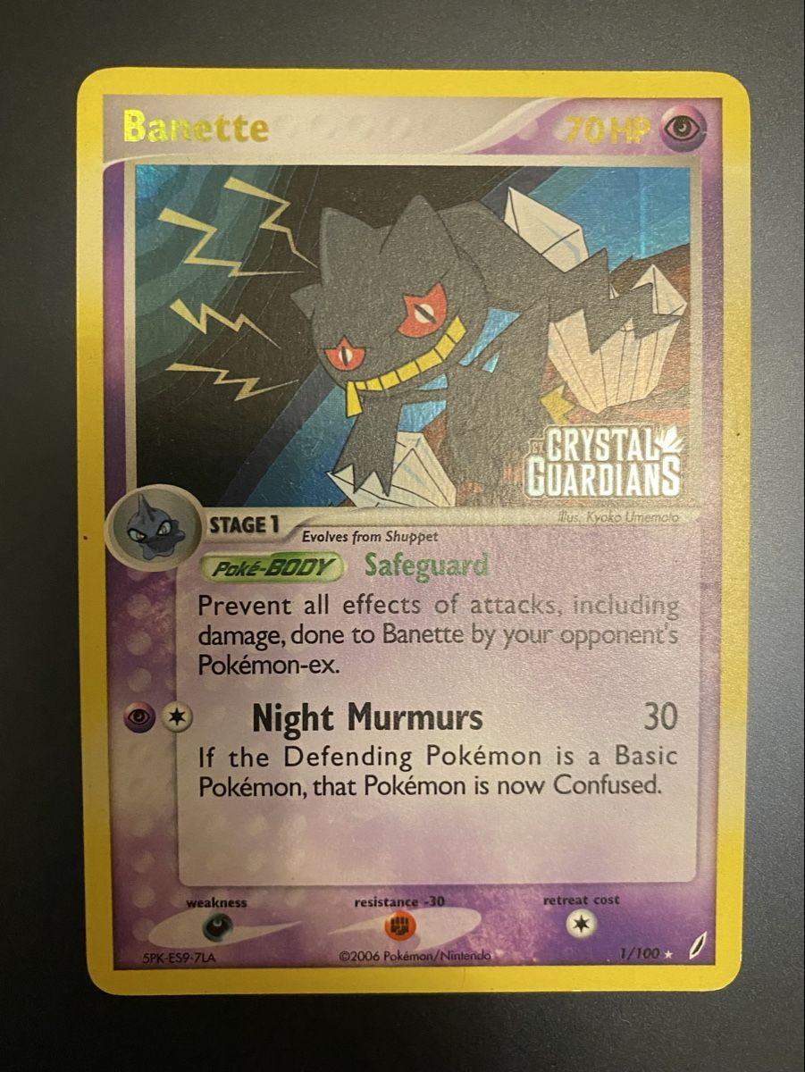 Pokémon Sammelbilder & Trading cards: Banette Reverse holo crystal guardians – Gebraucht aus Zürich von ico_9ych 1