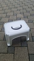 Trittschemel mit Griff / Schemel /Plastik /Weiss /Max. 150kg
