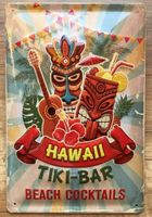 Blechschild 3D-TIKI BAR HAWAII BEACH COC