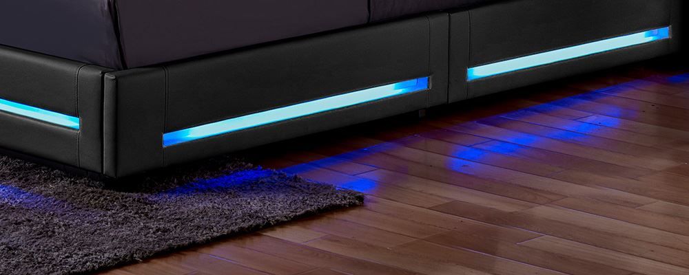 Letti: 20561 - LED Bett 180x200 ASTEROID - Dunkelgrau – Nuovo e nell'imballaggio originale da Wallenwil venduto da toesstal-vertrieb 3