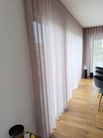 Moderne Wellenvorhänge (Leinenoptik)