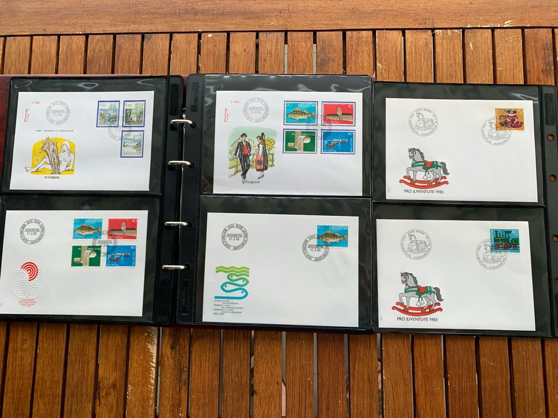 Tutti i francobolli: 1983 - Classeur 56 FDC - mit Einzelmarken - avec tbr isolés – Nuovo (secondo la descrizione) da Chavornay venduto da 4dphila 2