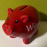 Rotes Sparschwein "Wünsche" - Ideal als Geschenk 🎁