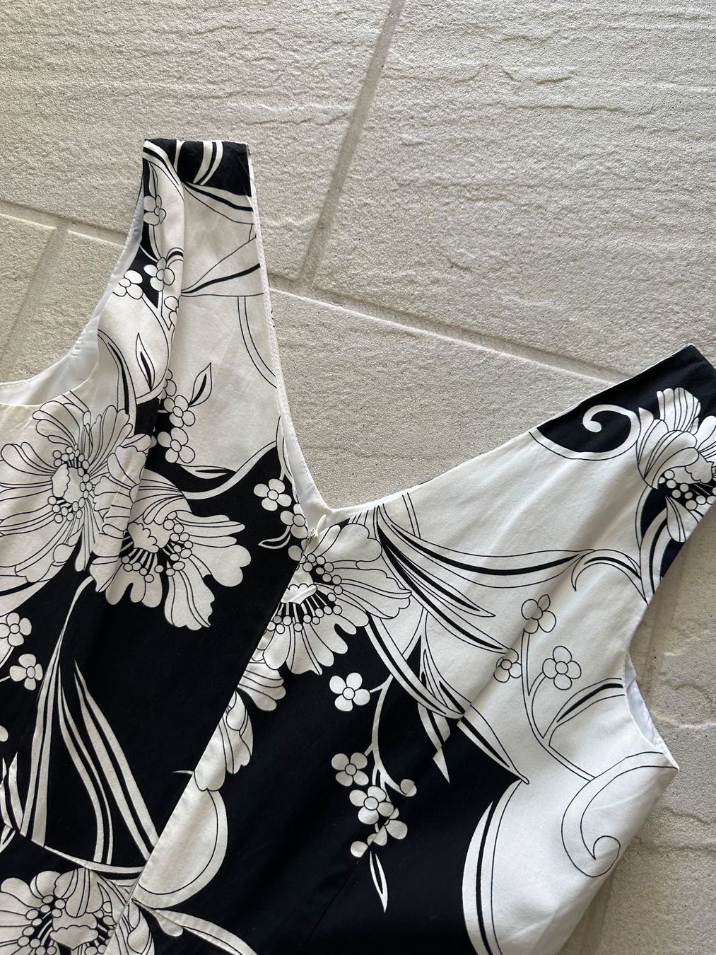 C&A Kleider: Kleid mit Blumenmuster Schwarz Weiss – Gebraucht aus Pfäffikon ZH von bingo74 2
