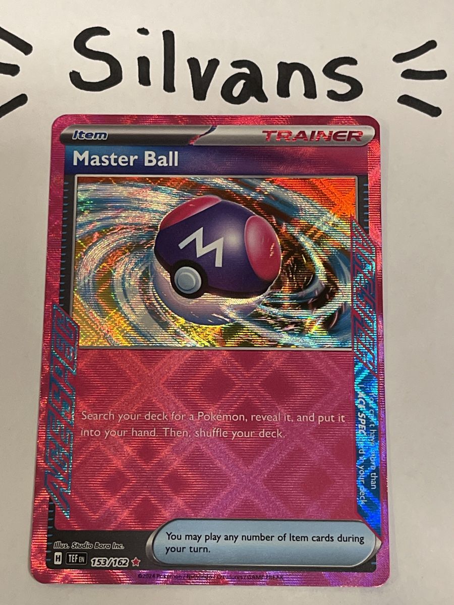 Pokémon Carte collezionabili: Master Ball ACE Spec 153/162 Temporal Forces Englisch – Nuovo (secondo la descrizione) da Wil SG venduto da Silvans