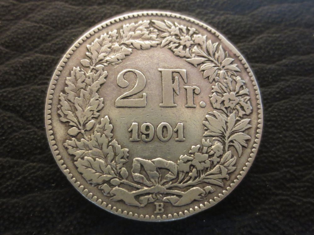 Tutti le monete: 2 Fr. 1901 SS.  Raaaar. #125 – Usato da Schöftland venduto da Topdeal4