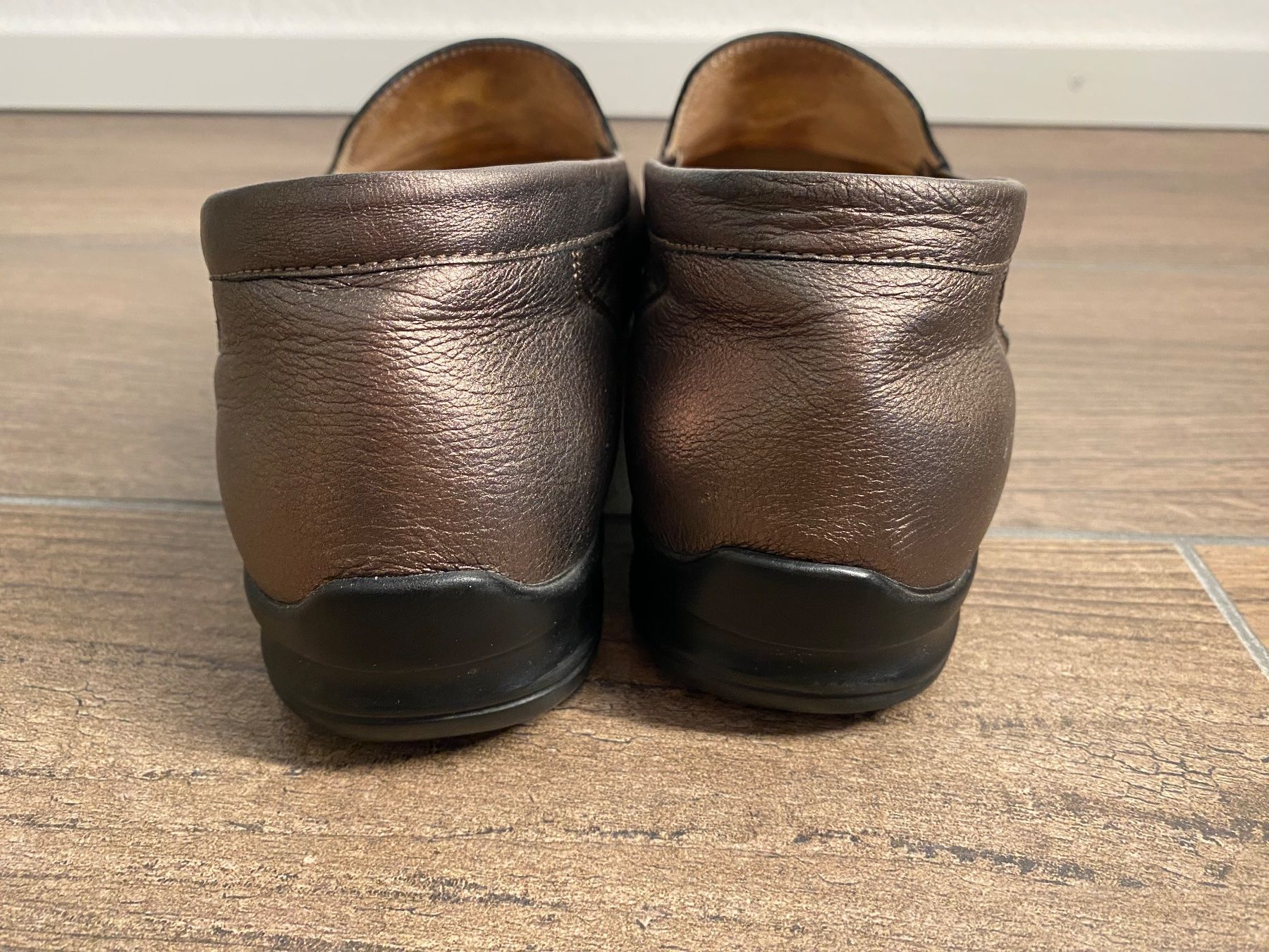 Damenschuhe: Waldläufer Mokkasins / Halbschuhe bronze Gr. 39 – Gebraucht aus Pratteln von a23_j2gs 2