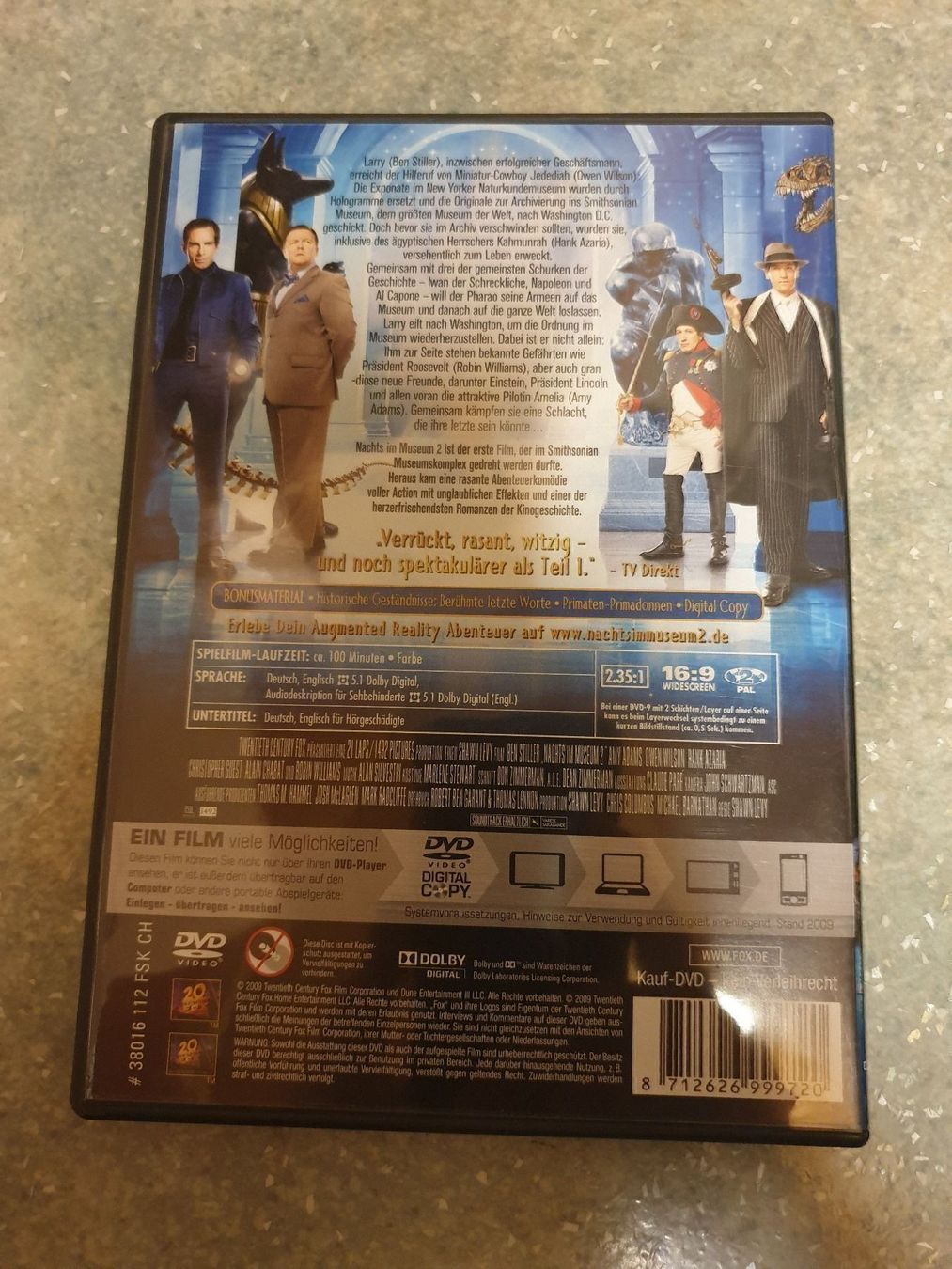 Tutti i DVDs: Nachts im Museum 2 – Usato da Rothenthurm venduto da Lord-Ren 1