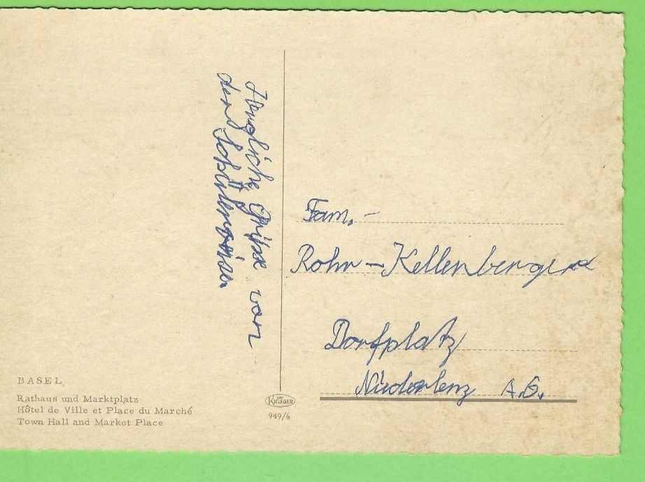 Cartoline postali: Basel, Rathaus und Marktplatz – Usato da Zürich venduto da t24_de 1