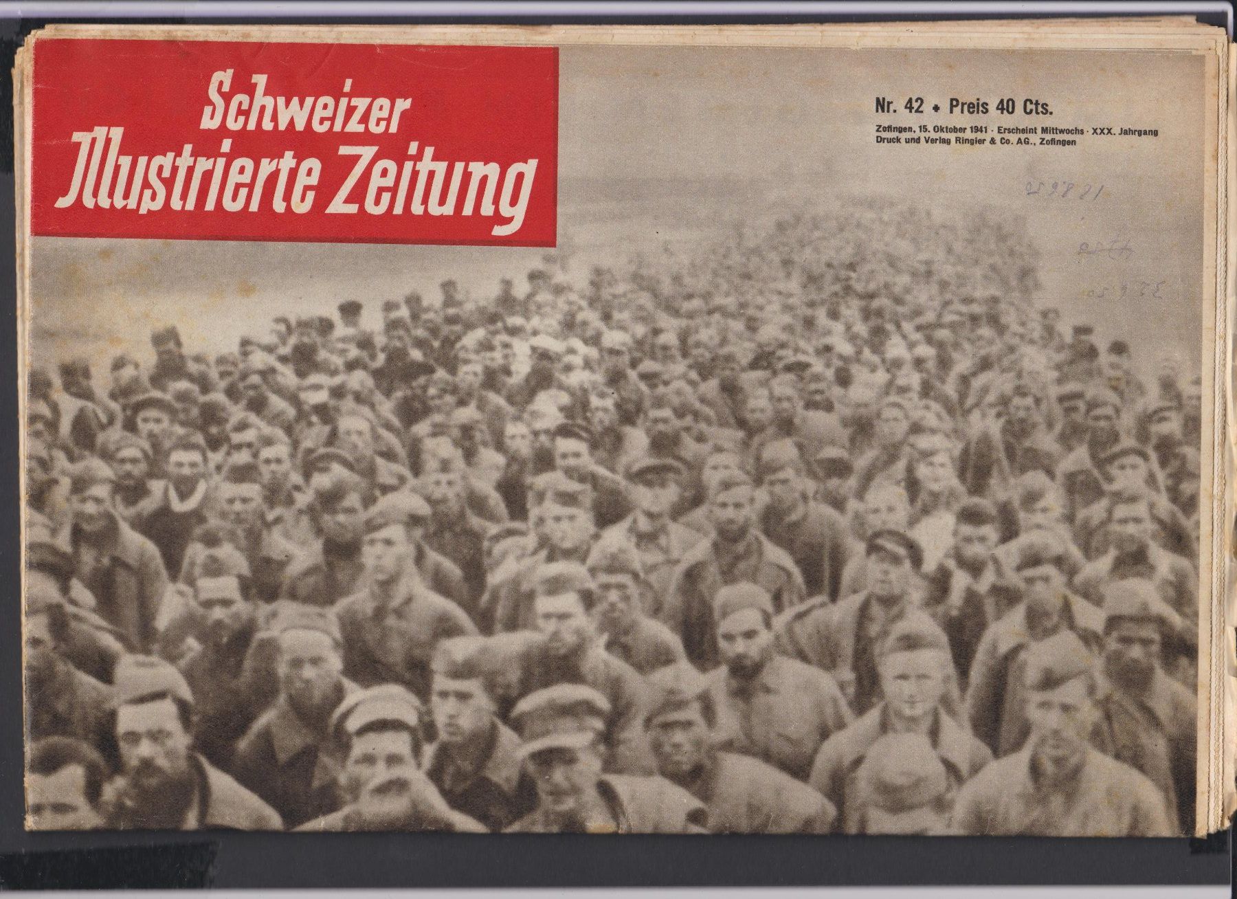Riviste & Magazine: Schweizer Illustrierte vom 15.10.1941 mit Zertifikat – Usato da Vitznau venduto da Mina60 1