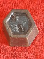 Gewicht Sechskant mit Marke 500 g 18. Jh. Vintage