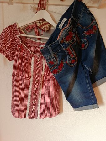 Dirndl/Trachten Kombi Bluse und Hose seventyseven Gr.M