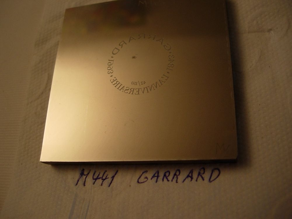 Cliché/Druckplatte M441 GARRARD (Gebraucht) in Hagneck für CHF 5 – mit ...