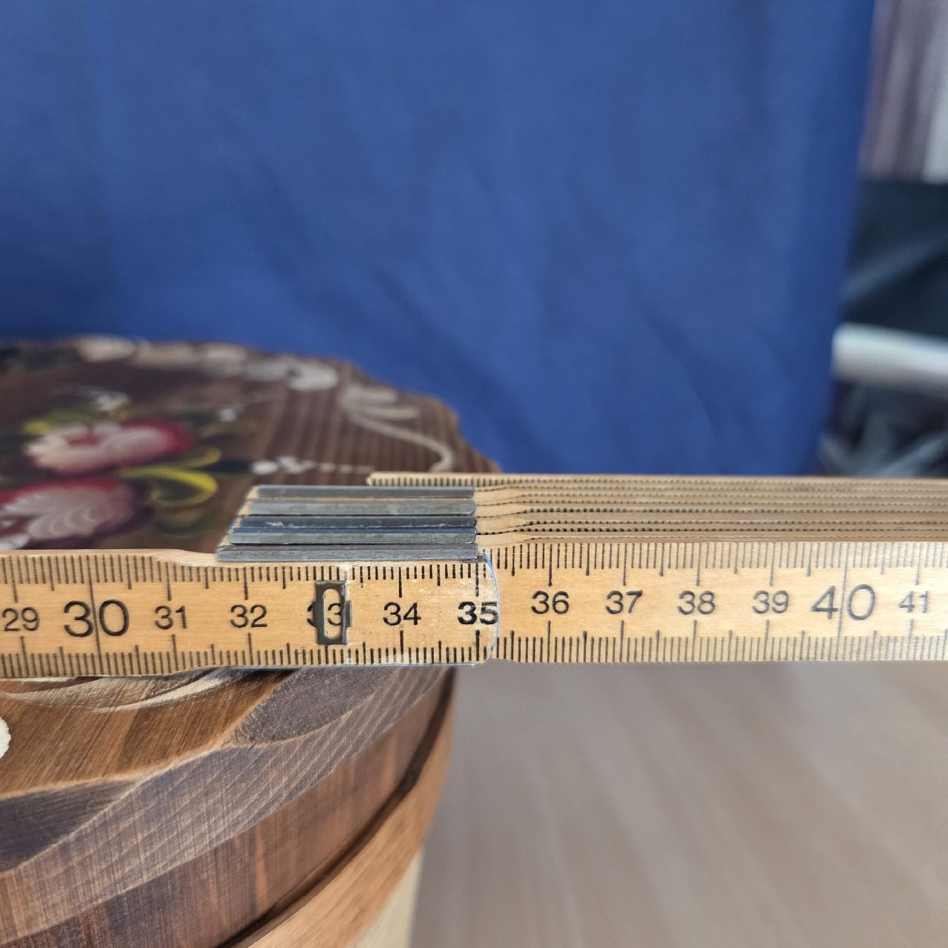 Contenitori & Simili: Holzkorb mit Deckel handbemalt Blumenmuster mit Henkel – Nuovo (secondo la descrizione) da Kriens venduto da gra_fhn7 5