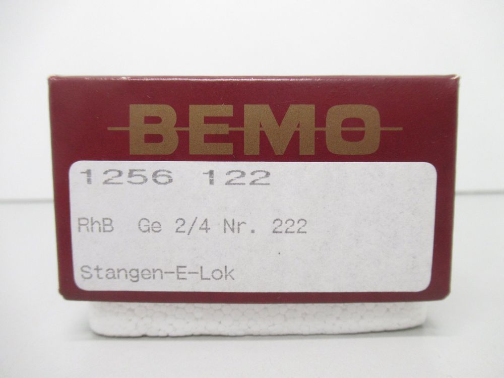 Bemo Modelleisenbahnen: Bemo 1256 122 E-Lok Ge 2/4 RhB Rhätische Bahn Analog H0m – Gebraucht aus Basel von mhmarken 6