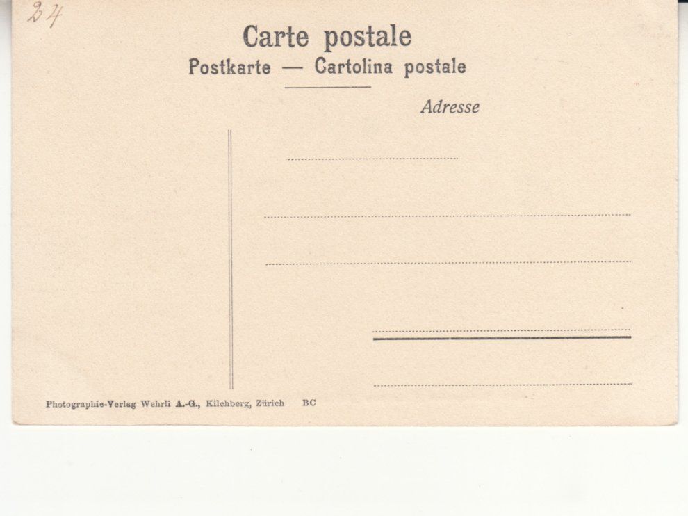 Cartoline postali: Interlaken zum kühlen Wein ca. 1900 – Usato da Bürglen TG venduto da StampGraf 1