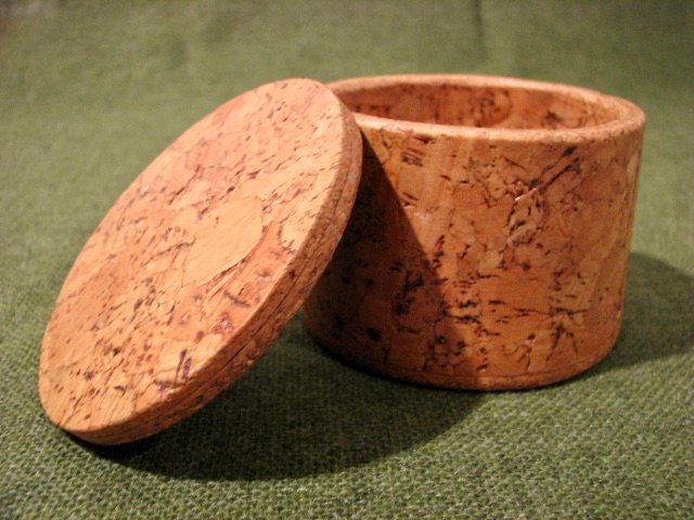 Behälter & Ähnliches: Kork Dose Schmuck Box Case Schatulle mit Deckel rund G) – Neu (gemäss Beschreibung) aus Wil ZH von Arbolero 1