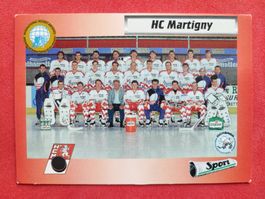 HC MARTIGNY TEAM CARD - 1993/94