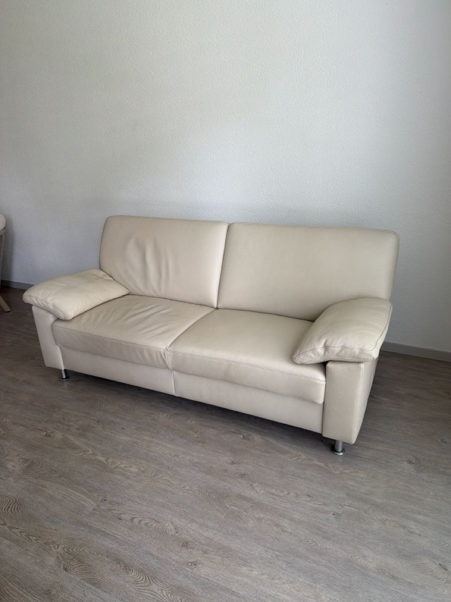 Divani: Ledersofa Creme 2-Sitzer – Usato da Cham venduto da and_5gdm 1