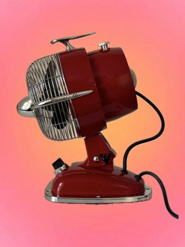 Ventilateurs: Ventilateur rouge vintage – D'occasion à Moudon par TigerrrEye 2