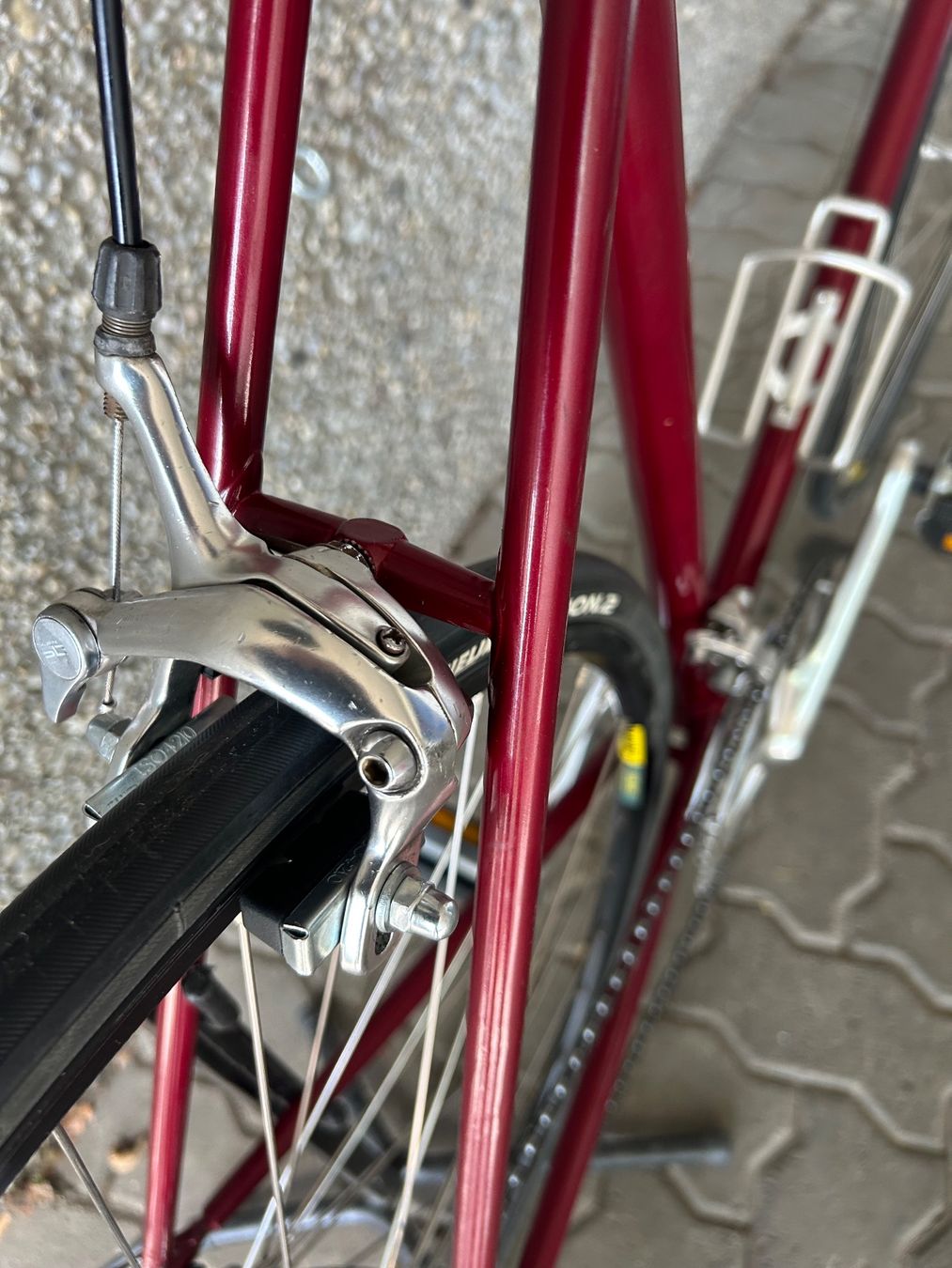 Biciclette: Rennvelo dunkelrot mit Stahlrahmen – Usato da Adlikon b.Regensdf venduto da usado 6