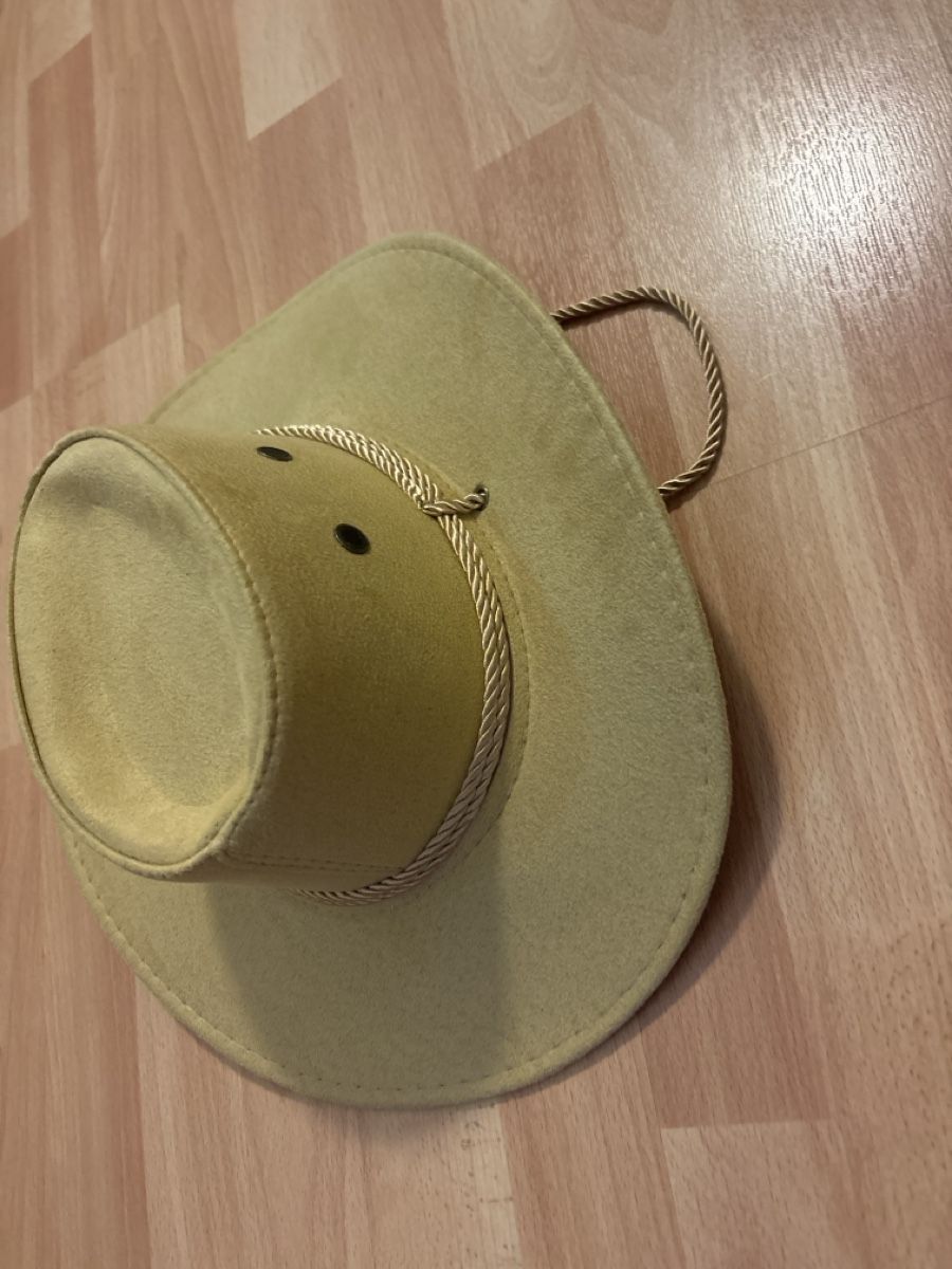 Copricapi, berretti & cappellini: Cowboy hat beige fabric – Nuovo (secondo la descrizione) da Oberwil BL venduto da ian_b5dz 1