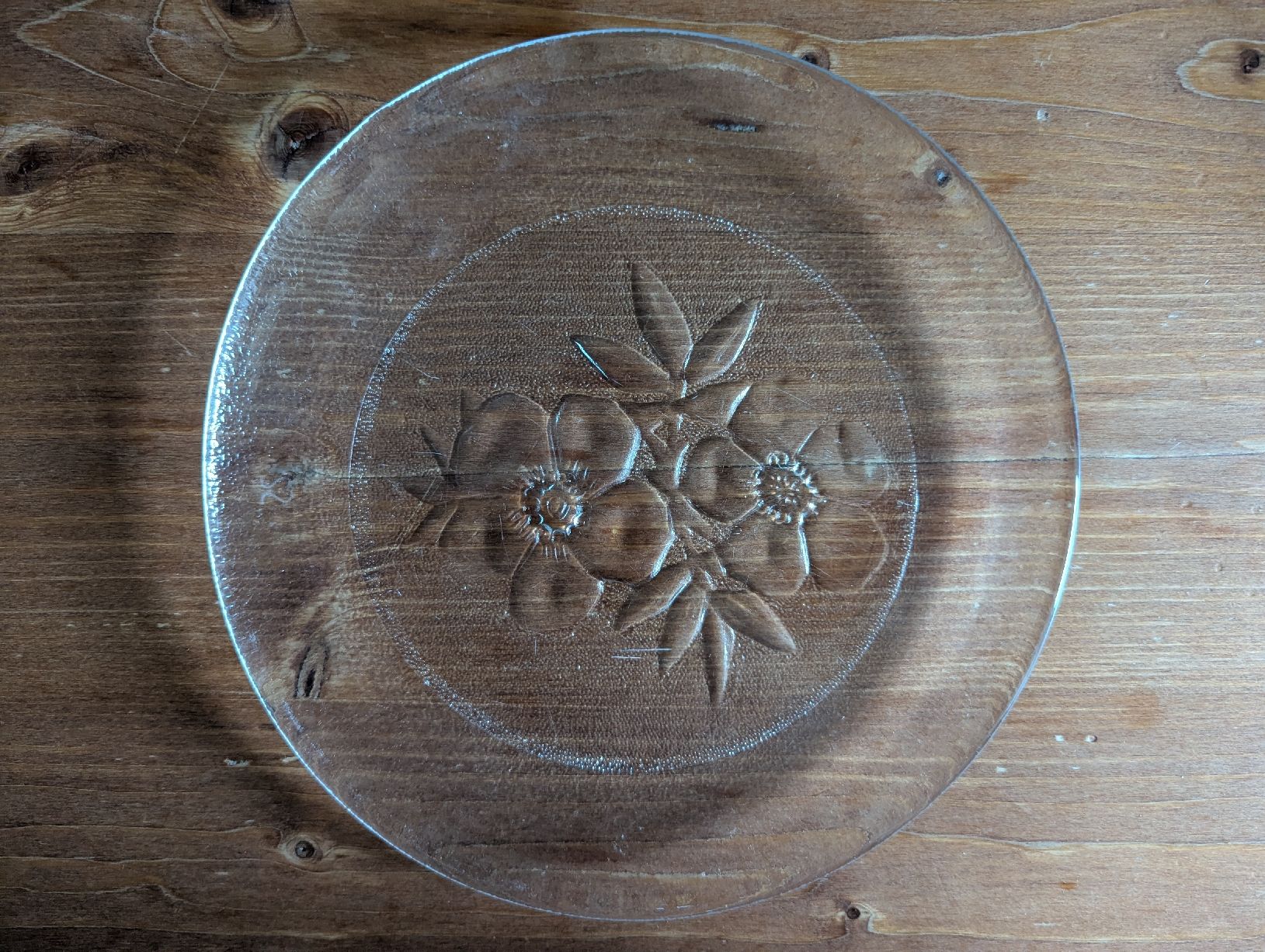 Teller: Glas Teller mit Blumenmuster 9 Stk gebraucht – Gebraucht aus Bern von Aarewasser_ 4