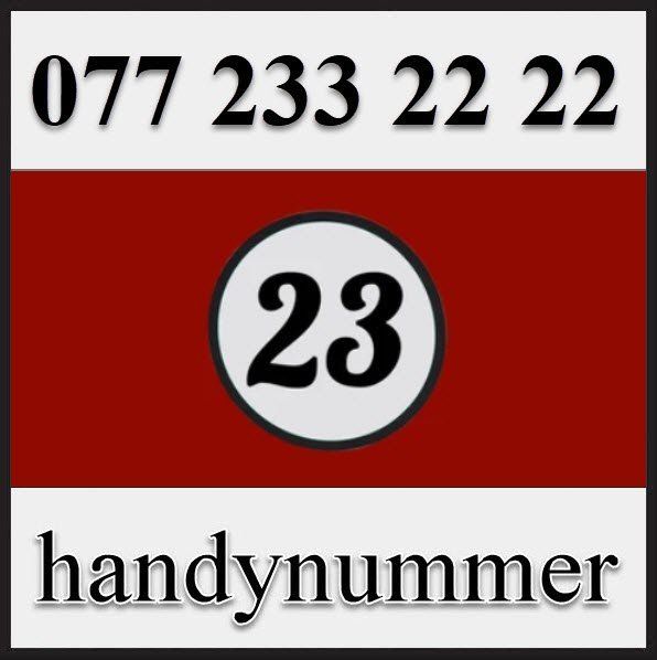 Handynummer, Telefonnummer, VIP Nummer, 077 233 22 22