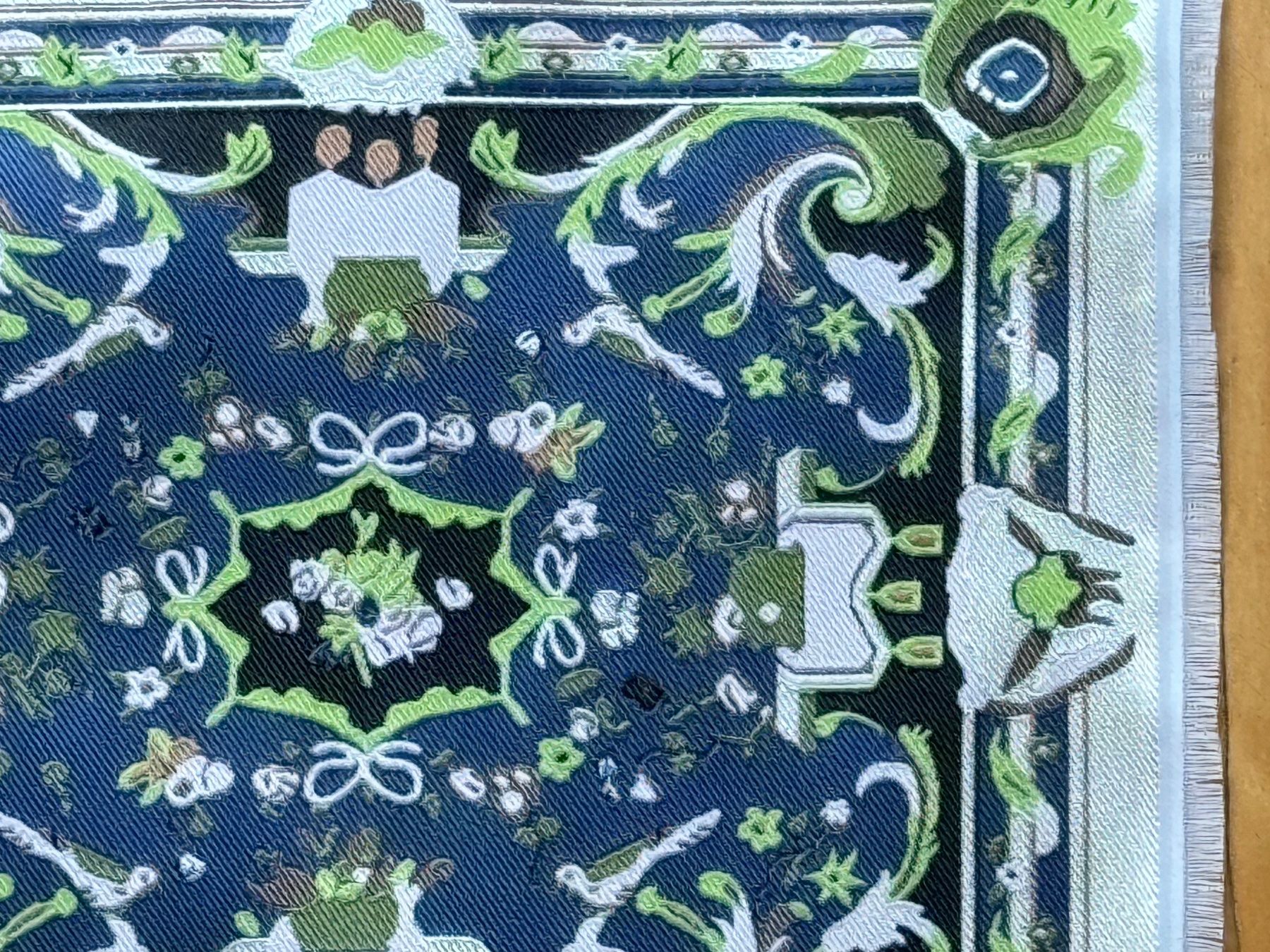 Case e mobili per bambole: Teppich Aubusson Puppenhaus – Usato da Grabs venduto da Puppestuebli 1