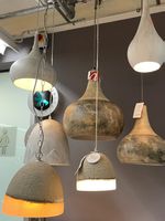 Beton hänge Lampe klein Durchmesser 16 cm 1 Stück
