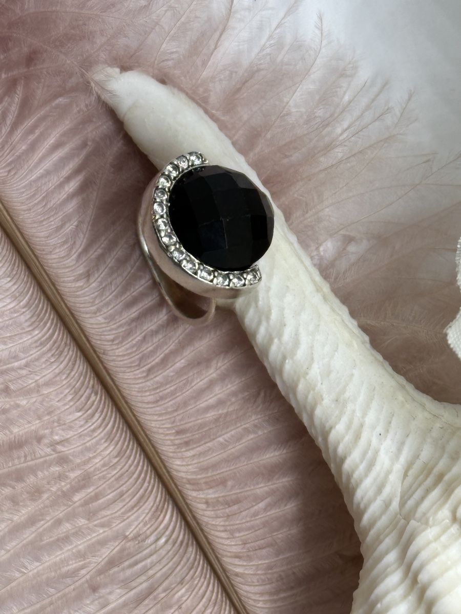 Onyx Anelli: Ring mit Zirkonia und Onix gr46 – Nuovo e nell'imballaggio originale da Niederglatt ZH venduto da Silberschmuck-design 2