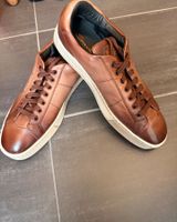 Santoni Herren Sneaker Leder braun Grösse 9.5 neu