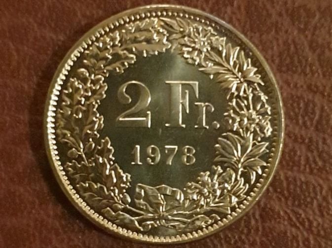 Tutti le monete: 2.- Franken 1978 Cu/Ni FDC! – Nuovo (secondo la descrizione) da Biel/Bienne venduto da underdogs 1