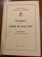 Catalogue de la Galerie des Beaux-Arts