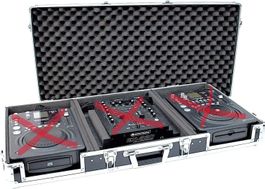 DJ-Case / Koffer ROADINGER für DJ-Mixer und 2 CD-Player