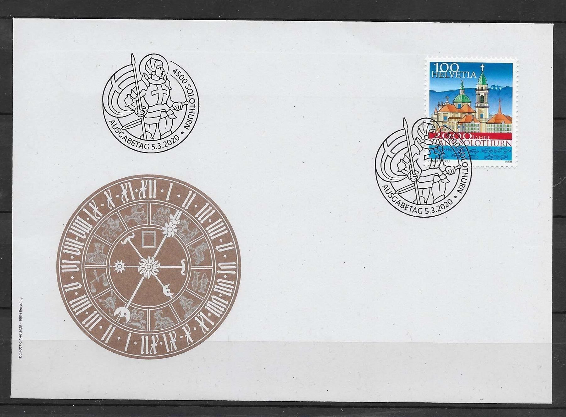 Tutti i francobolli: F1770 - FDC 2000 ans Soleure – Usato da Trélex venduto da Phil_Albert