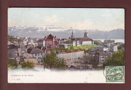 LAUSANNE et les Alpes - 1905 CPN