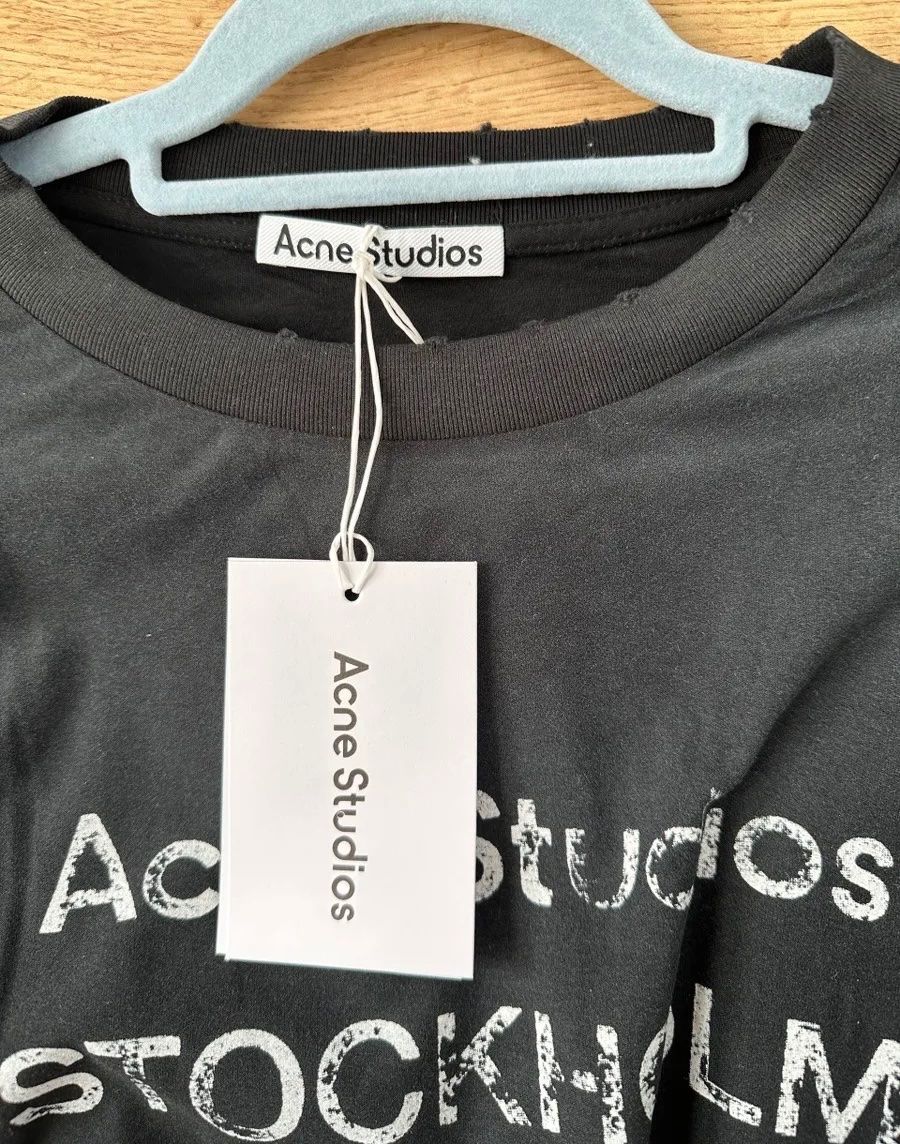 Acne Studios T-shirt: Acne Studios Longsleeve Gr. S, Farbe schwarz – Nuovo (secondo la descrizione) da Triesen venduto da atos87 1