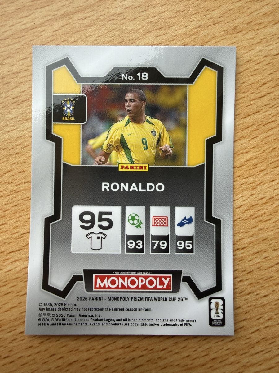 Panini Carte collezionabili:  Arte panini prizm monopoly Ronaldo – Nuovo (secondo la descrizione) da La Chaux-de-Fonds venduto da Chacha99 1
