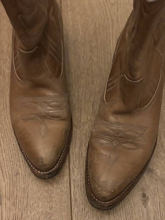 Damenschuhe: Cowboystiefel Leder Handmade 39 – Gebraucht aus Klingnau von Mowi0309 3