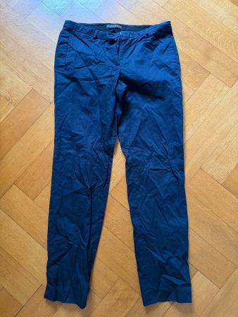 Esprit Hose Prague Dunkelblau Schwarz Gr 38 M Stoffhose