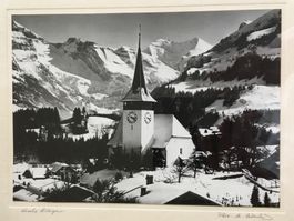 Vintage, Hans Lörtscher (1901-1979),  Kirche Frutigen