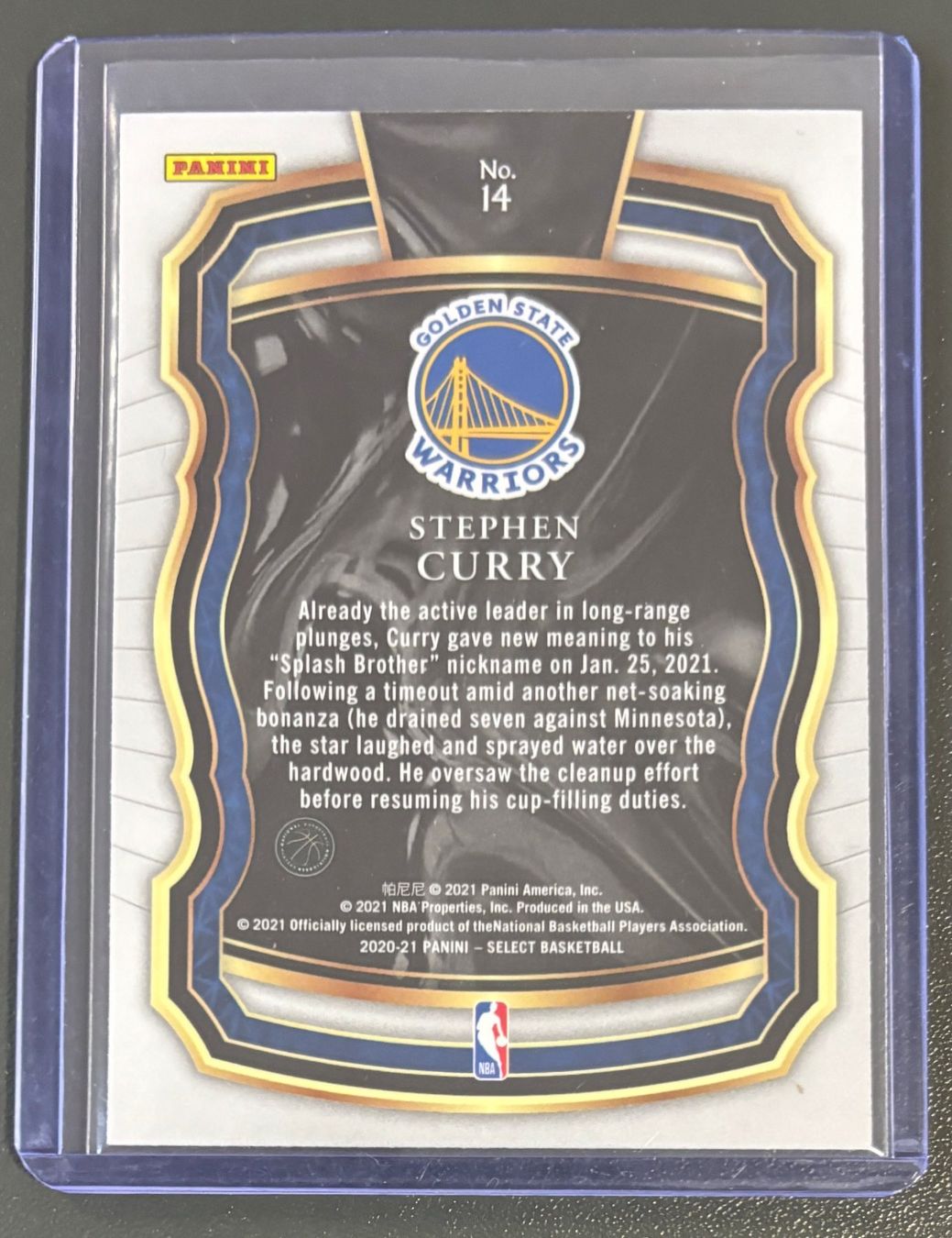 Nba Carte collezionabili: NBA Steph Curry 2020-21 Select Company Insert Card – Nuovo (secondo la descrizione) da Muri b. Bern venduto da winningloser 1