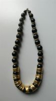 Cadoro Kette Holz golden Afrika Ethno